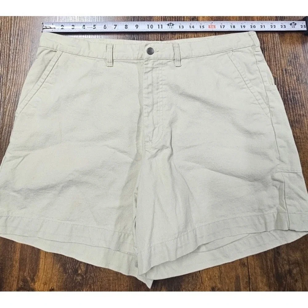 Patagonia Shorts Stand Up Men's 40 Canvas Cream Organic Cotton Hiking Outdoor